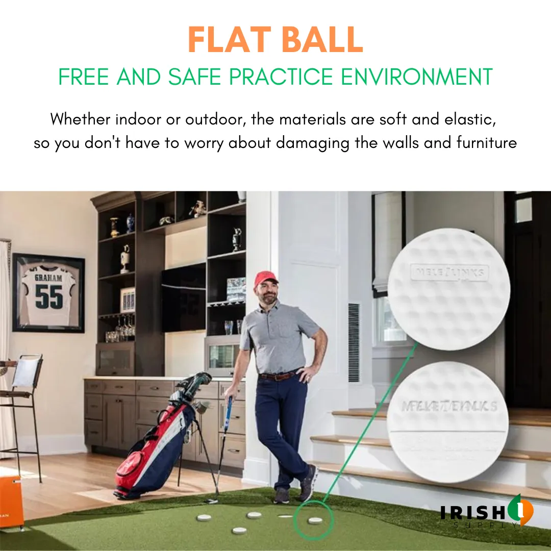 GLIDE Golf Swing Trainer Flat Light Practice Ball 6pcs