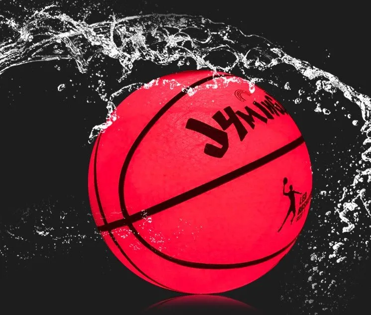 Glow-in-the-dark LED Basketball Set and Luminous Net