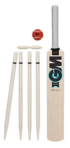 Gunn & Moore GM Cricket Unisex Beginner Child Diamond Cricket Set - Age (11-13) Size 3
