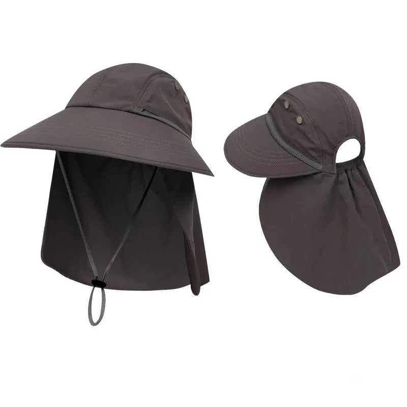 Hat - Sun Hat with fixed sunshade and pontail hair hole