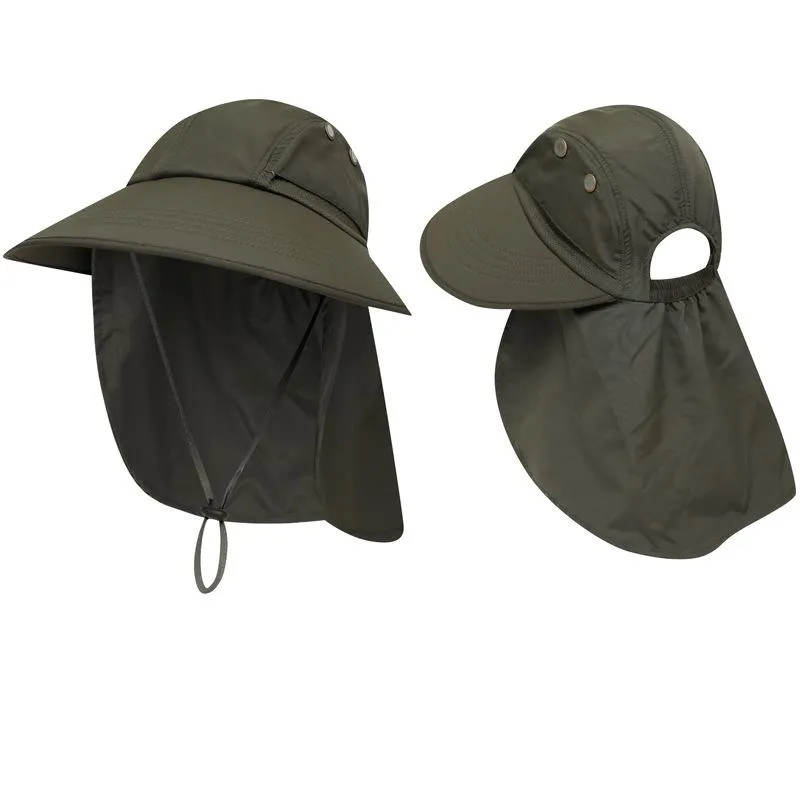 Hat - Sun Hat with fixed sunshade and pontail hair hole