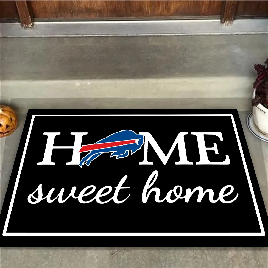 Home Sweet Home - Buffalo Football - Anti Slip Indoor Doormat