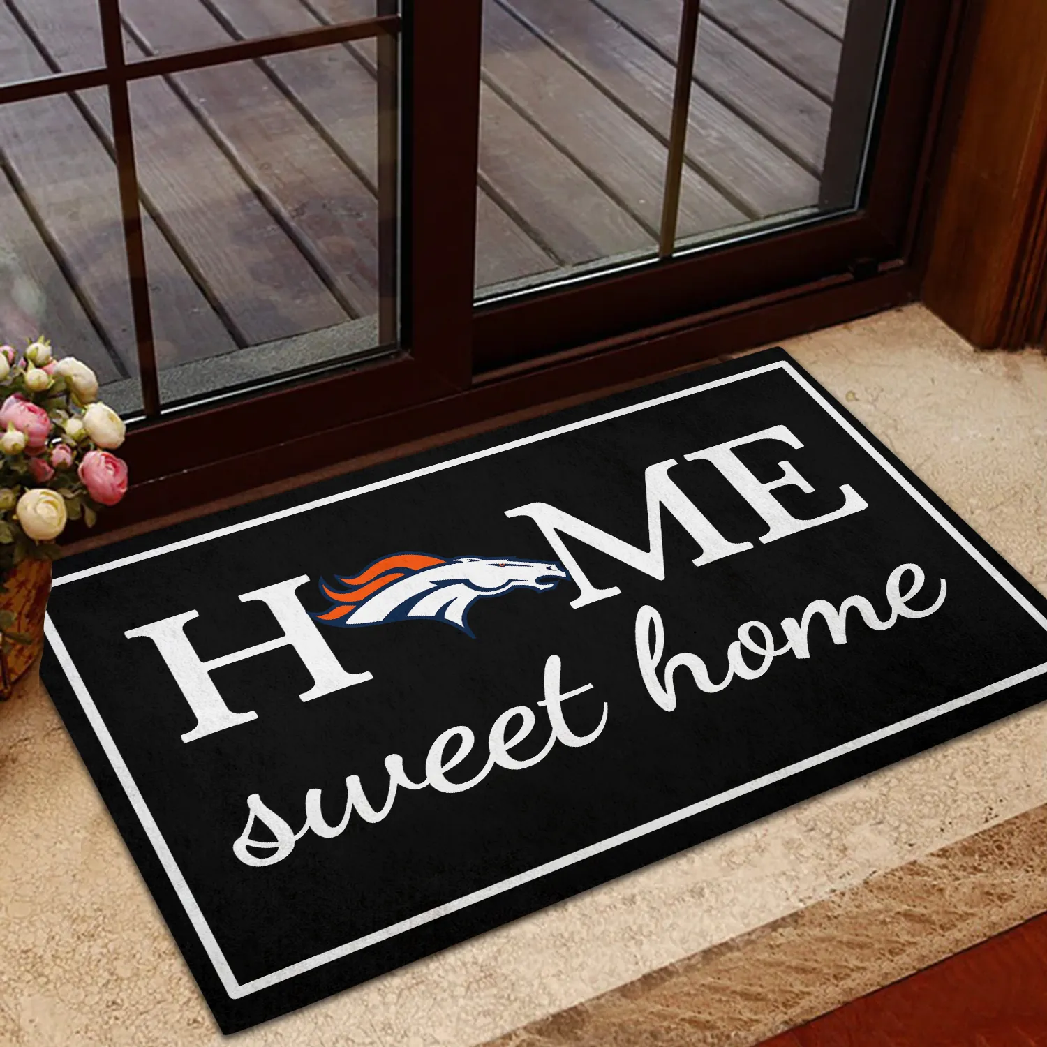 Home Sweet Home - Denver BR Football - Anti Slip Indoor Doormat