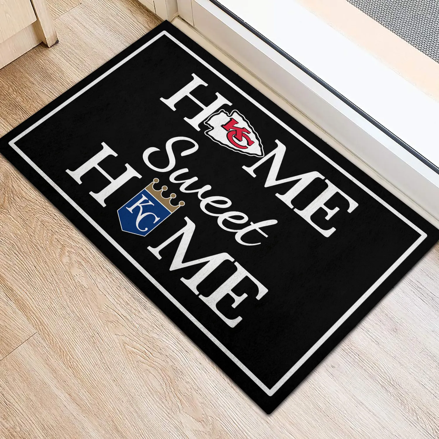 Home Sweet Home - Kansas City Football And Baseball - Anti Slip Indoor Doormat