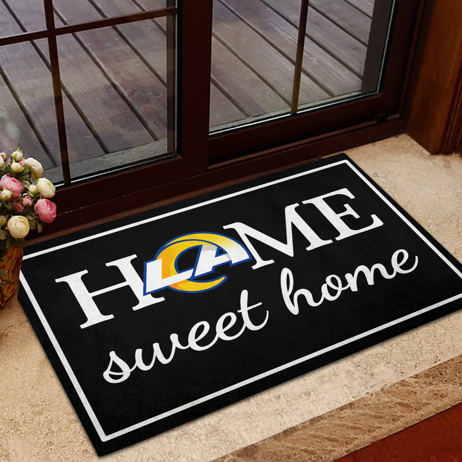 Home Sweet Home - Los Angeles R Football - Anti Slip Indoor Doormat