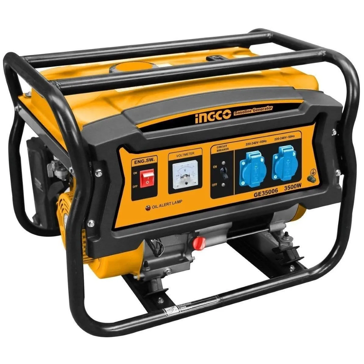 Ingco 3.5KW Gasoline Generator with 15L Fuel Tank – GE35006