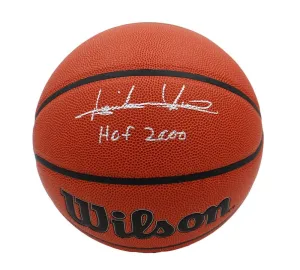 Isiah Thomas Signed Detroit Pistons Wilson Indoor/Outdoor NBA Basketball   Inscr