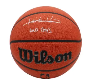 Isiah Thomas Signed Detroit Pistons Wilson NBA Basketball   "Bad Boys" Inscr.