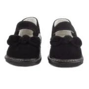 Jack & Lily Baby Girl Black Velvet MaryJanes
