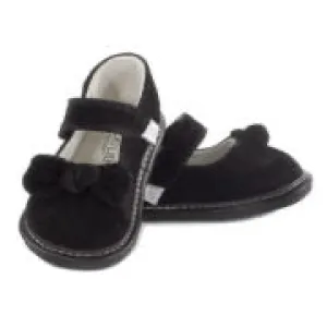 Jack & Lily Baby Girl Black Velvet MaryJanes