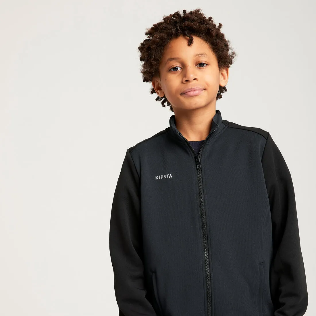Kids' Football Training Jacket Essential - Navy &