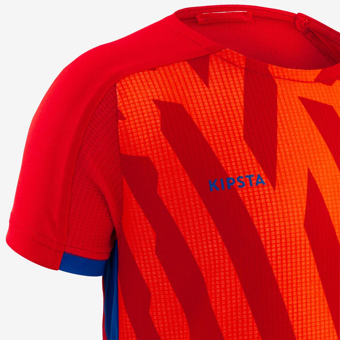 Kids' Short-Sleeved Football Shirt Viralto Solo - Jungle Red &