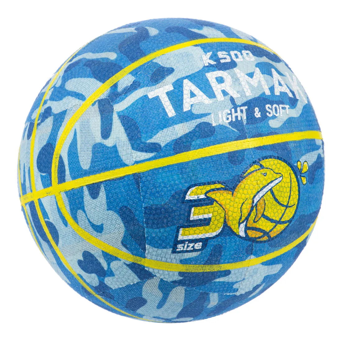 Kids' Size 3 Basketball K500 Light - Yellow