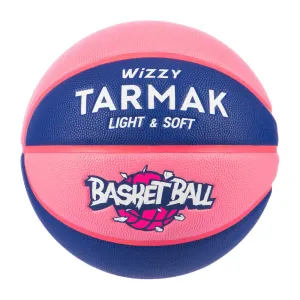 Kids' Size 5 (Up to 10 Years) Basketball Wizzy - Blue/Pink.