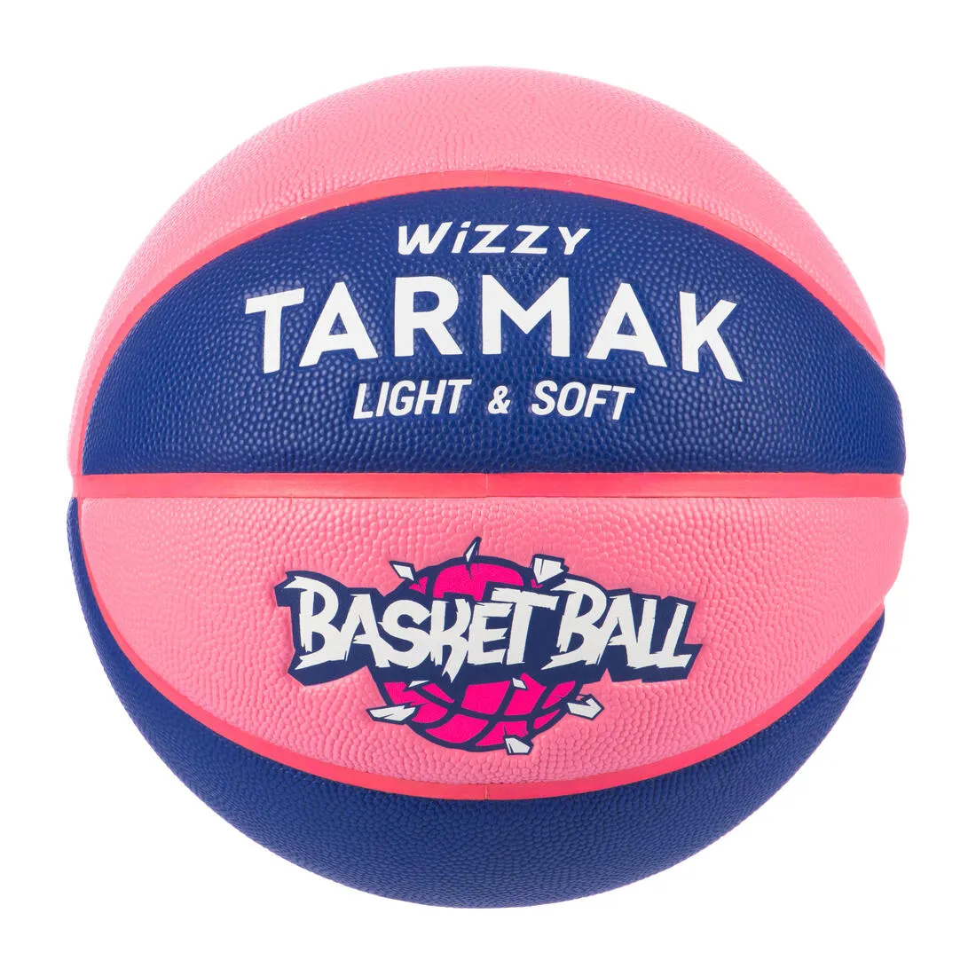 Kids' Size 5 (Up to 10 Years) Basketball Wizzy - Blue/Pink.