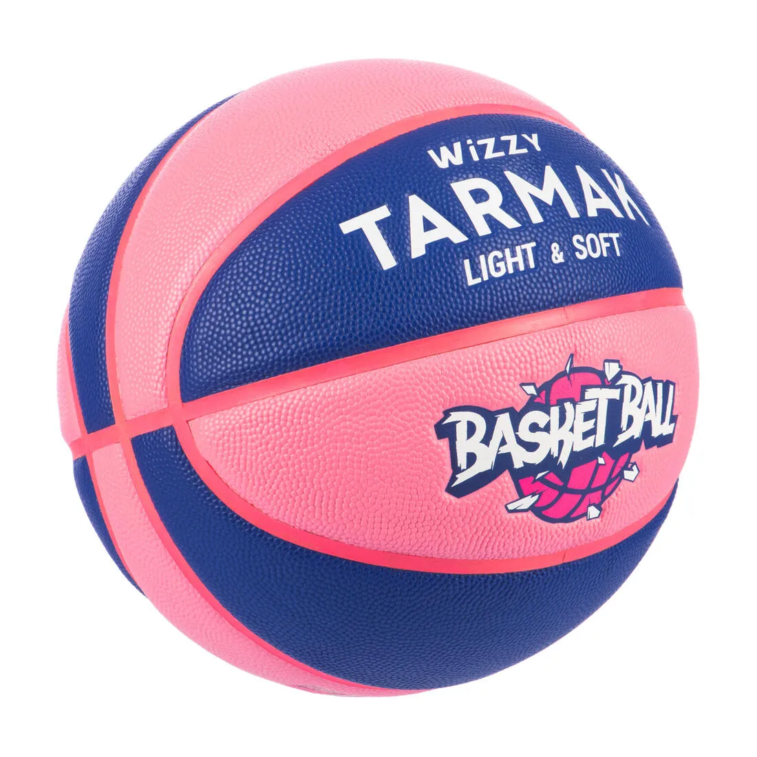 Kids' Size 5 (Up to 10 Years) Basketball Wizzy - Blue/Pink.