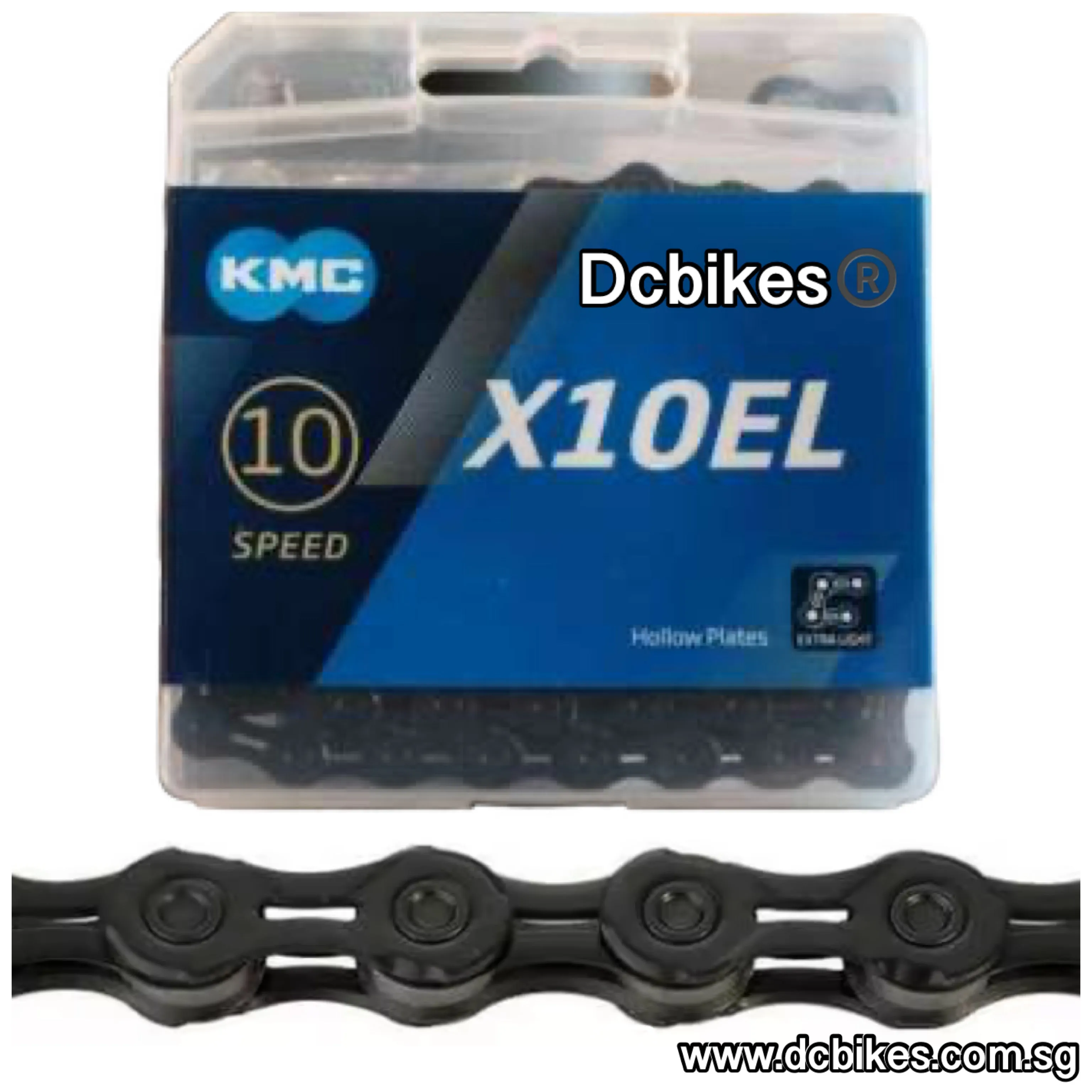 KMC 10 Speed X10 El Extra Light Gold/Silver Chain 114   Missing Links
