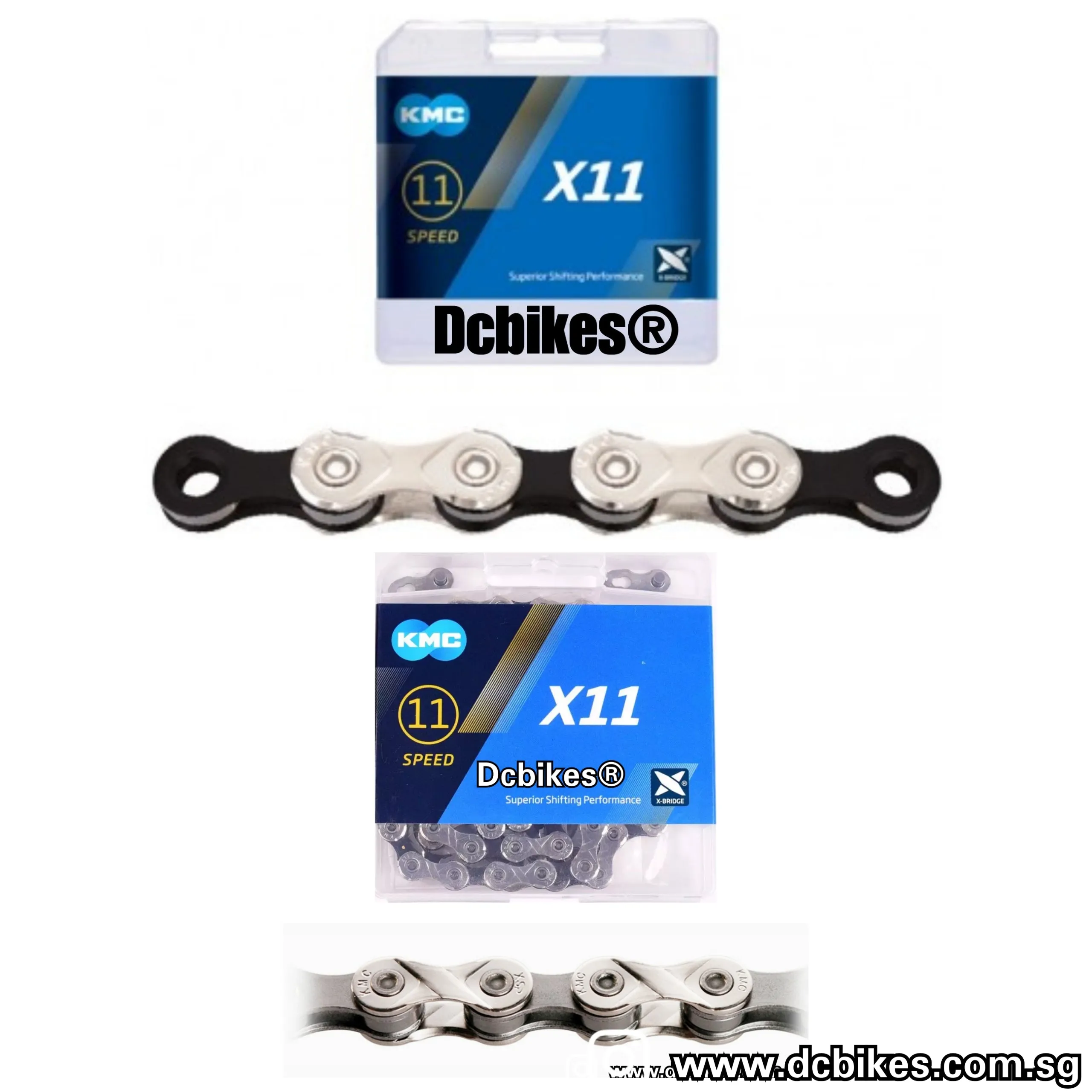 Kmc X11 93 Silver Bicycle Chain   Missing Link