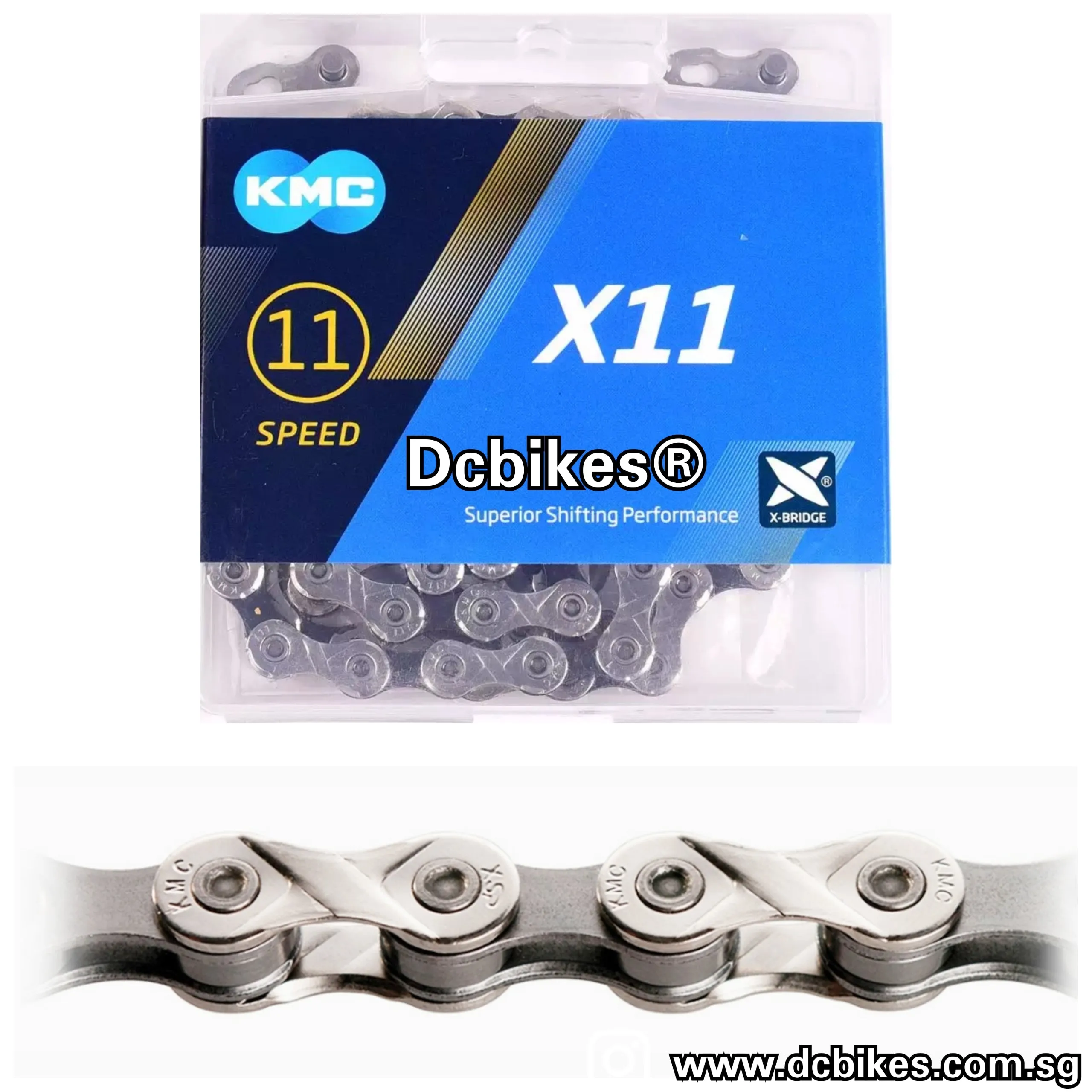 Kmc X11 93 Silver Bicycle Chain   Missing Link