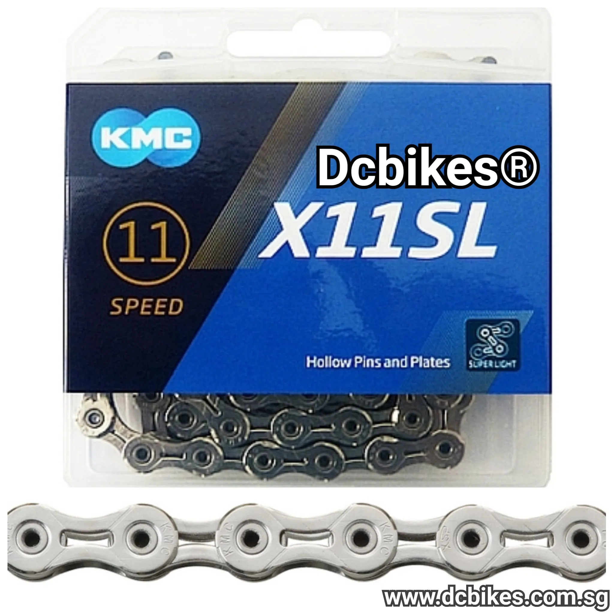 KMC X11 SL 11 Speed Super Light Silver Bicycle Chain