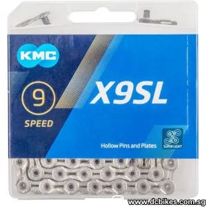 KMC X9 SL 9 Speed Road MTB Super Light Gold/Silver Chain