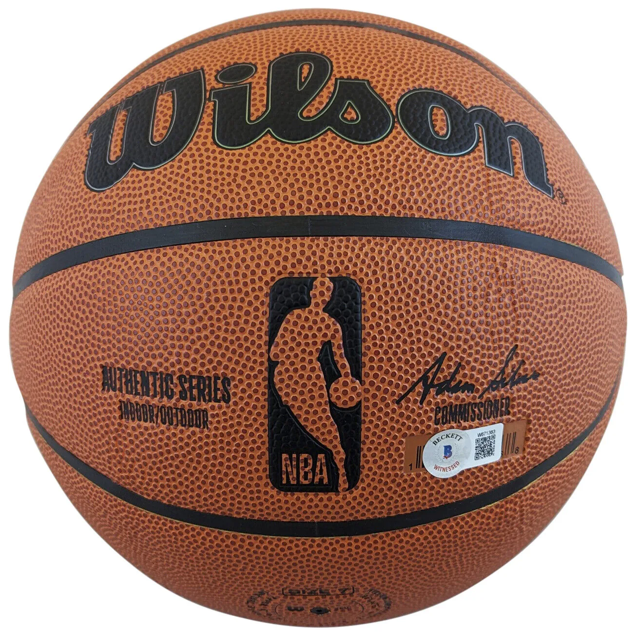 Knicks Walt Frazier Authentic Signed Wilson Basketball BAS Witnessed