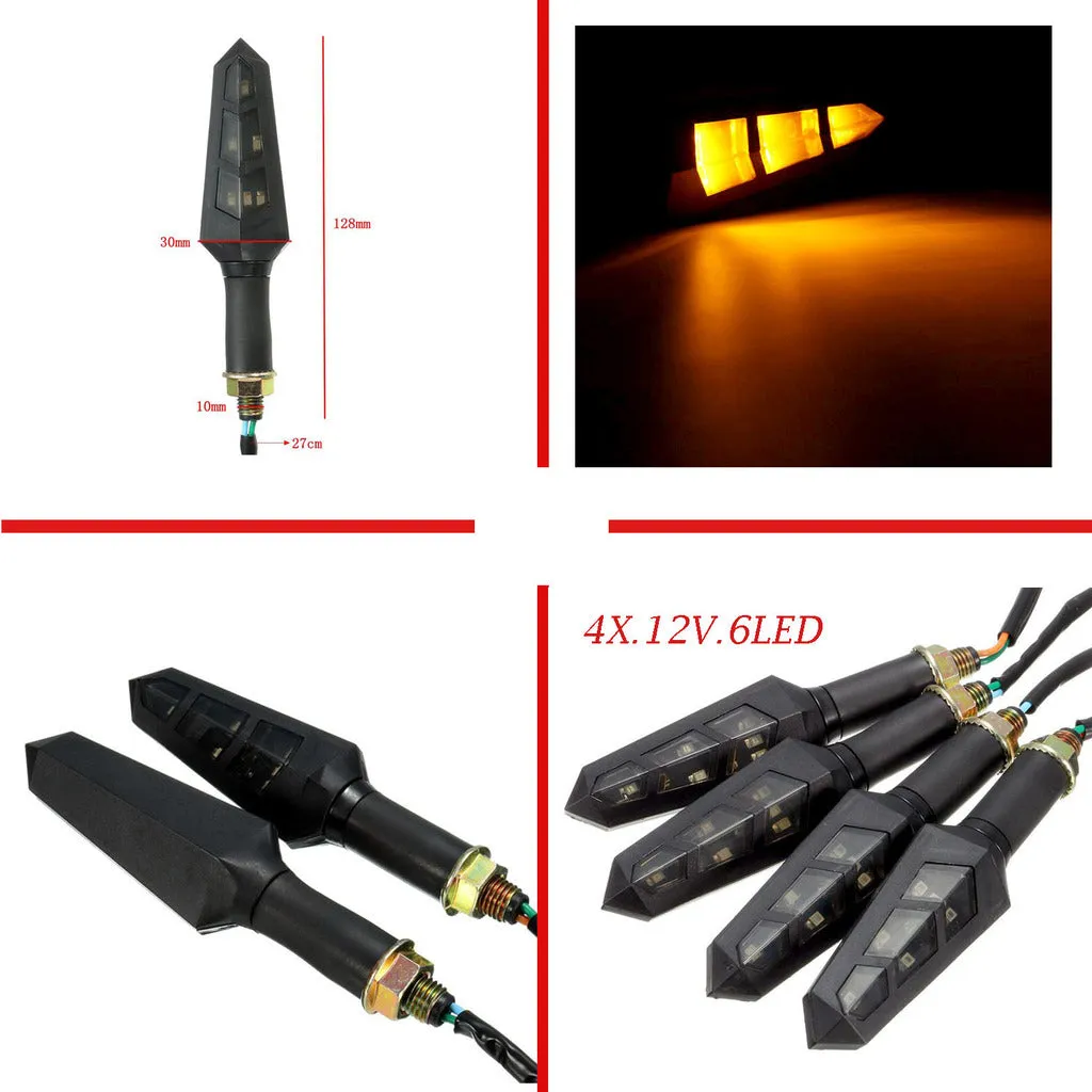 LED Bike Turn Signal Indicator Light Turning Lamp