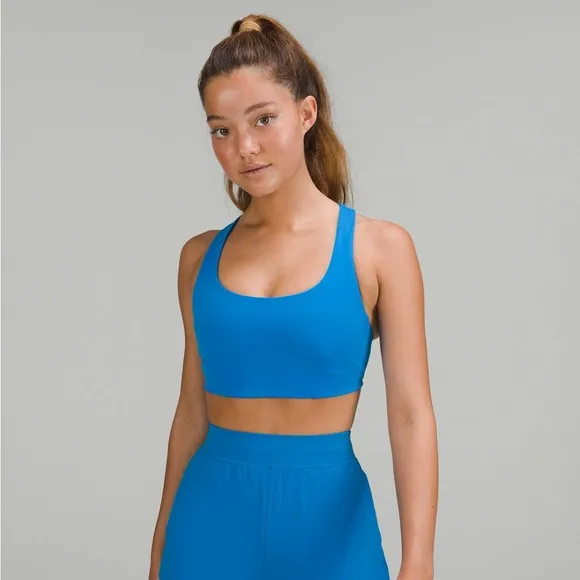 Lululemon Wunder Train Bra *Medium Support, C/D CupBlue Poolside, size 6