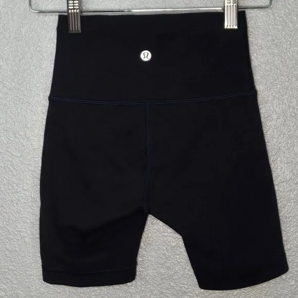 Lululemon Wunder Train High-Rise Short 6&quot; - 2 True Navy