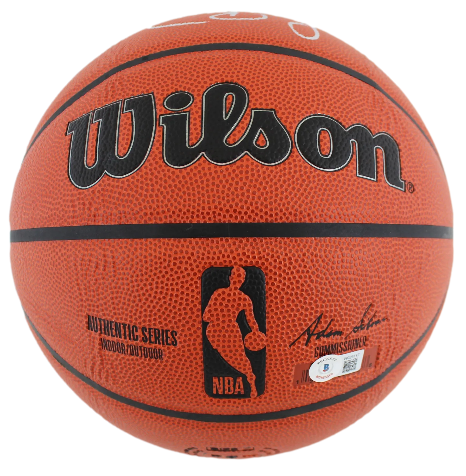 Magic Johnson & Larry Bird Authentic Signed Wilson Basketball w/ case BAS Wit