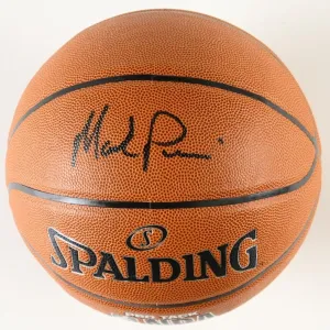 Mark Price Signed Spalding NBA Basketball (JSA) Cleveland Cavaliers / 4xAll Star