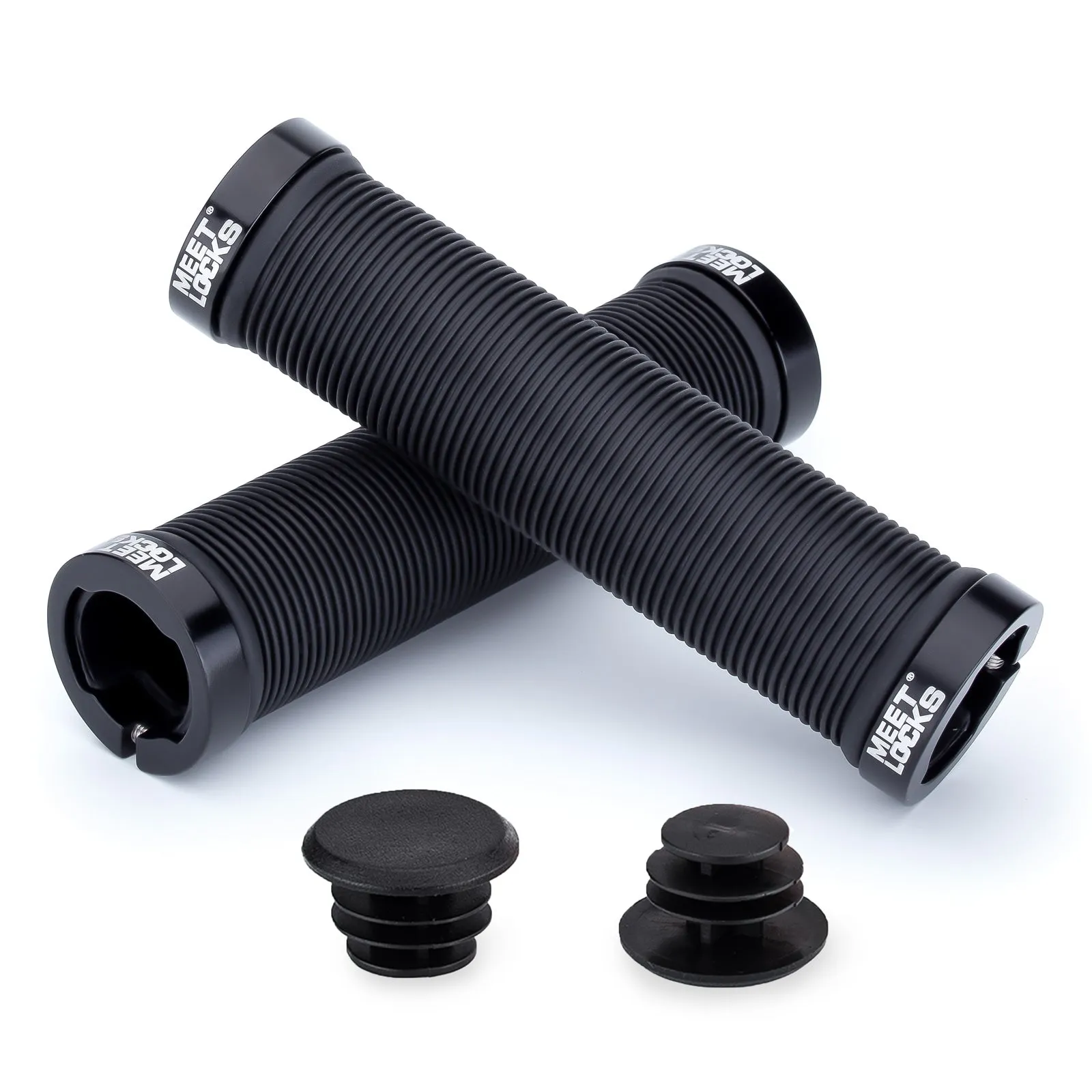 MEETLOCKS Bike Handlebar Grips Double Lock-on for MTB,BMX