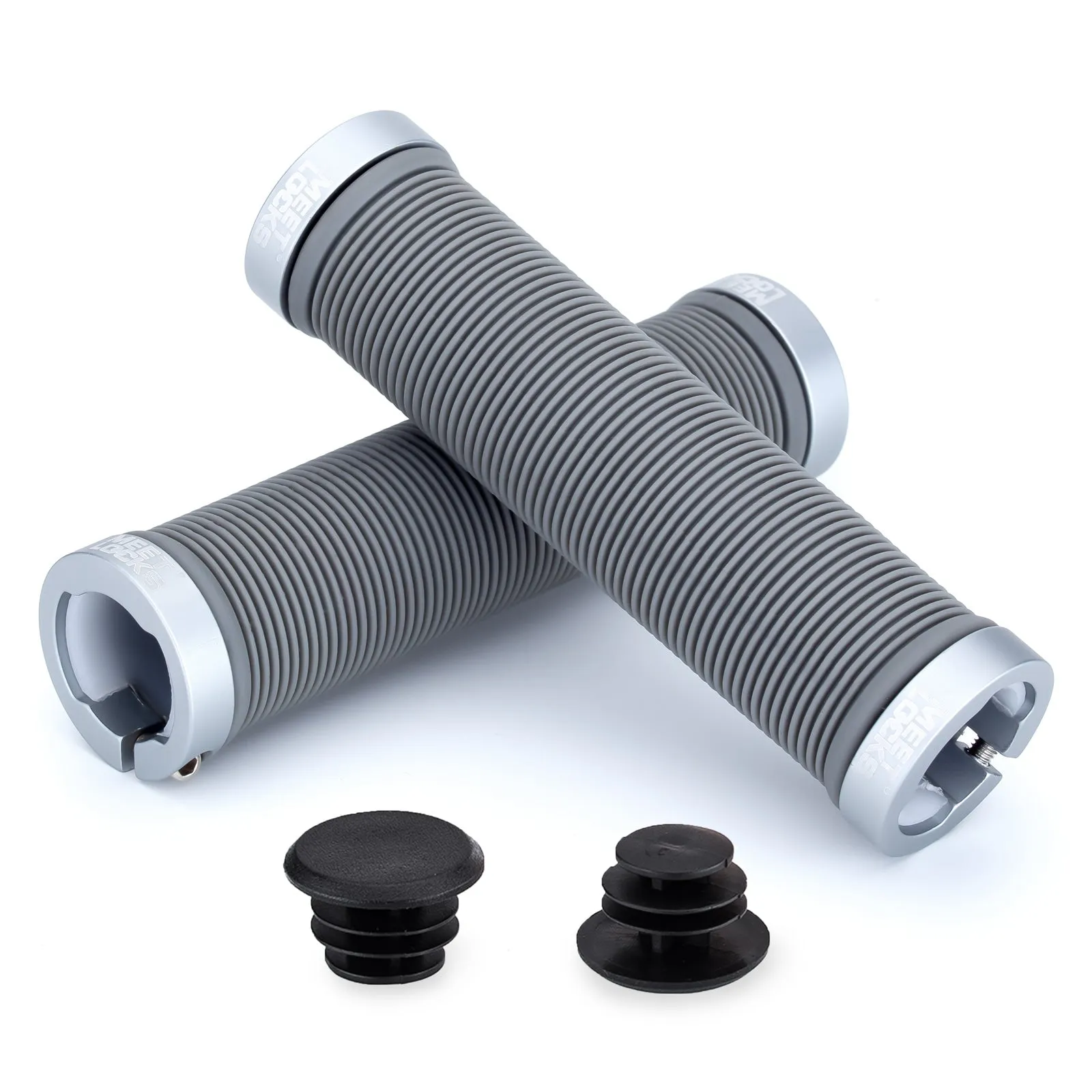 MEETLOCKS Bike Handlebar Grips Double Lock-on for MTB,BMX