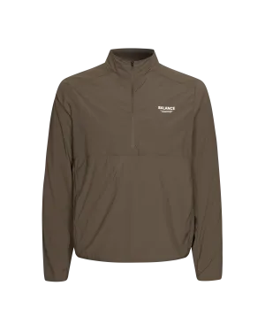 Men's Balance Half Zip Jacket - Dusty Brown