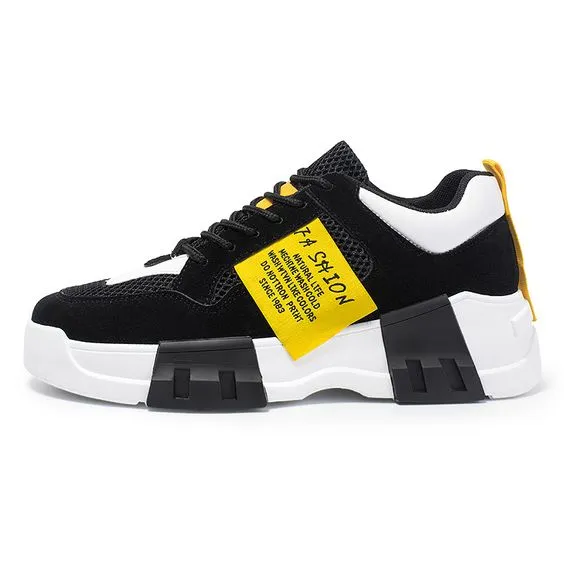 Men's Stylish Color Block Breathable Sneaker Shoes