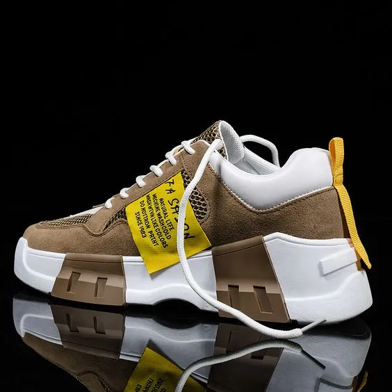 Men's Stylish Color Block Breathable Sneaker Shoes