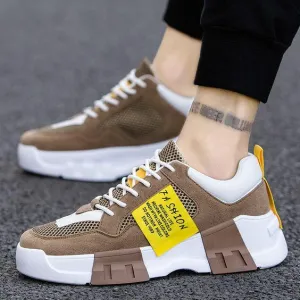 Men's Stylish Color Block Breathable Sneaker Shoes