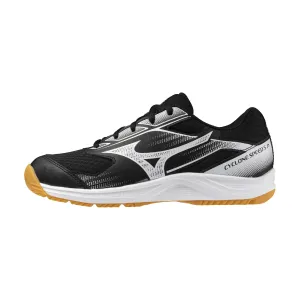 Mizuno Cyclone Speed 5 Junior Indoor Court Shoes (Black/White)