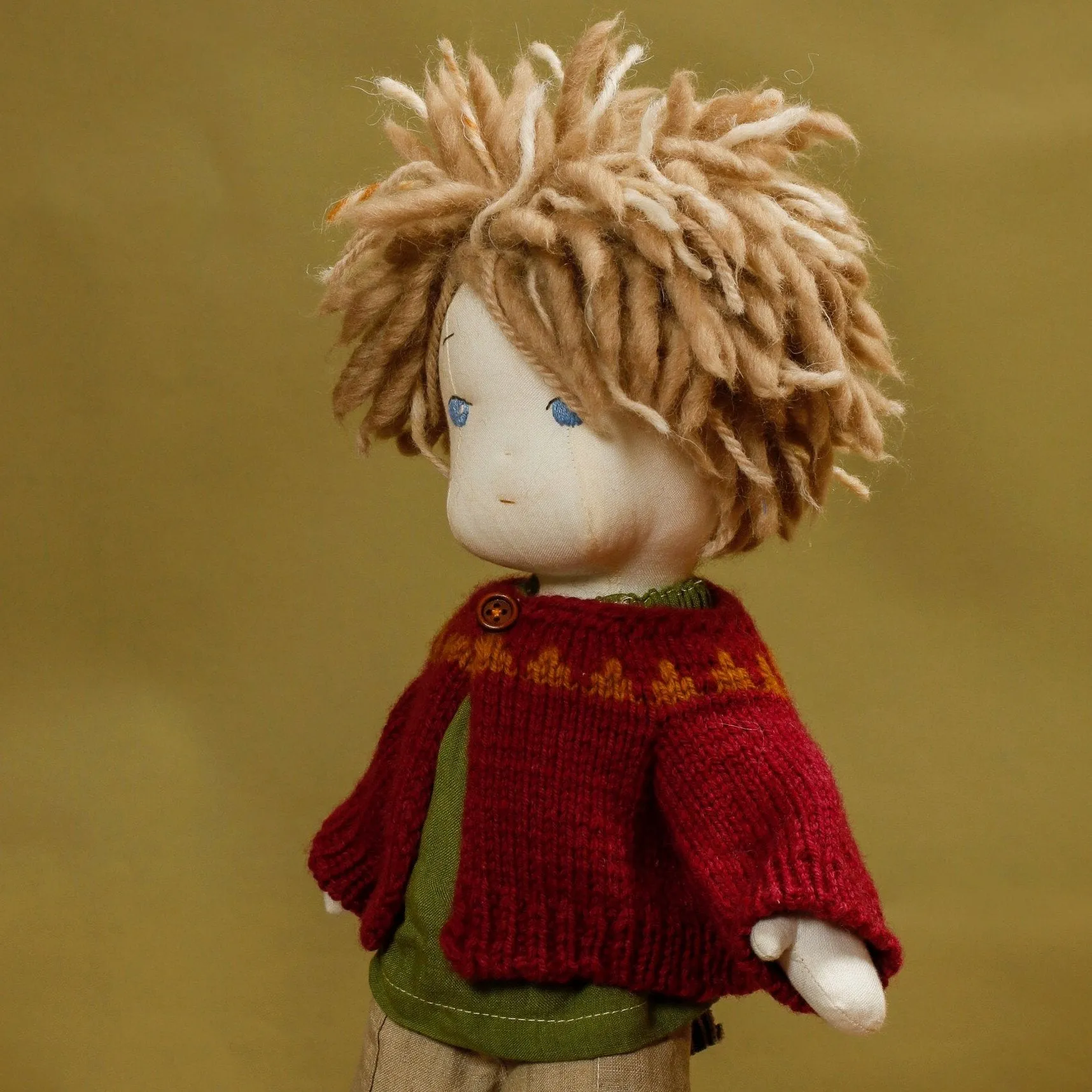 Mountain Cardigan Knitting Pattern - Doll