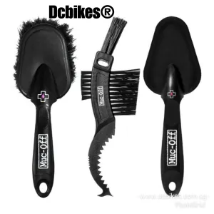 Muc Off 3 X Premium MTB Road Bike Maintenance Brush Set