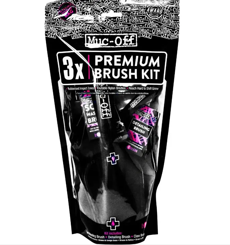 Muc Off 3 X Premium MTB Road Bike Maintenance Brush Set