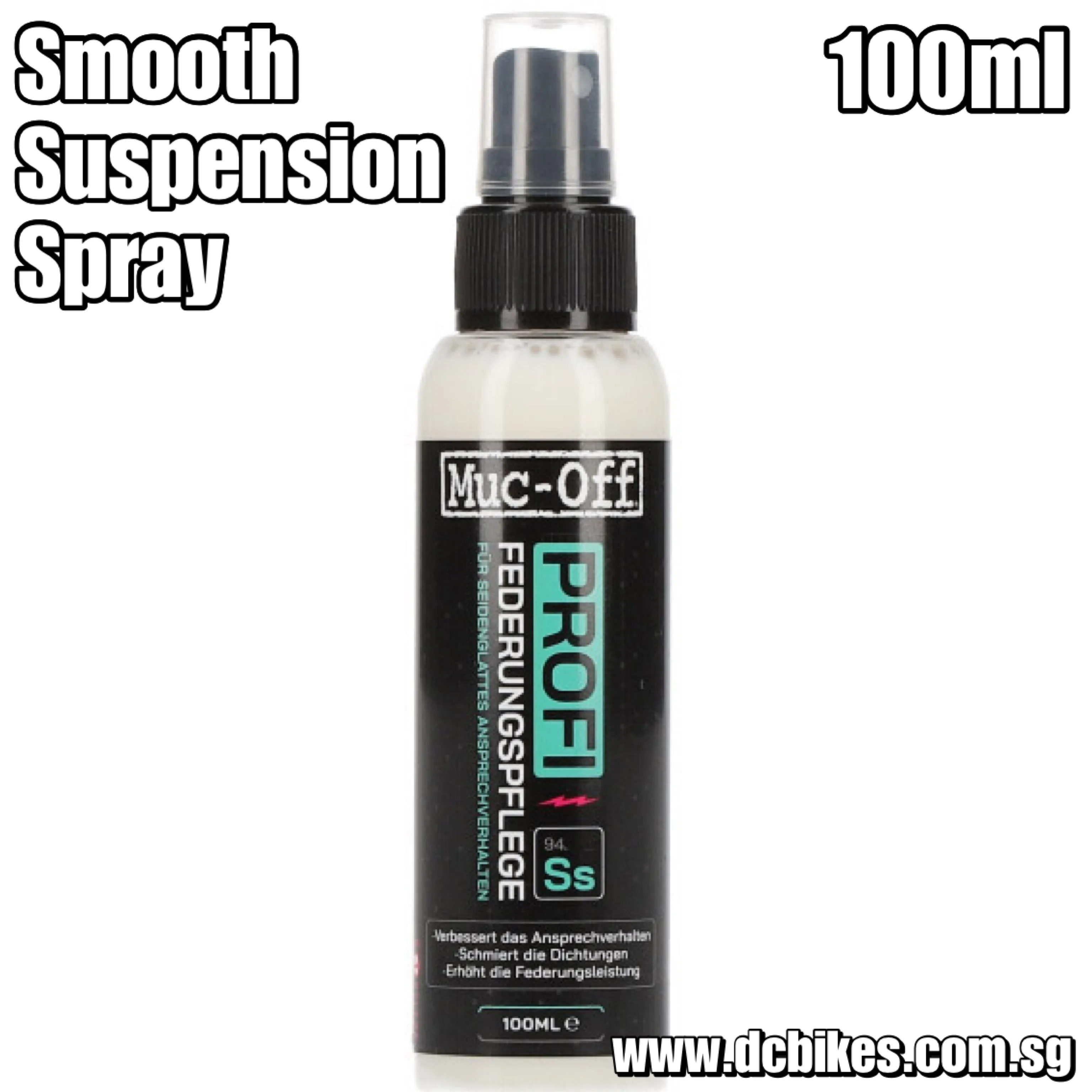 Muc Off Super Smooth & Silky Bicycle Bike Fork Suspension Shock Professional Care Spray | 100 m