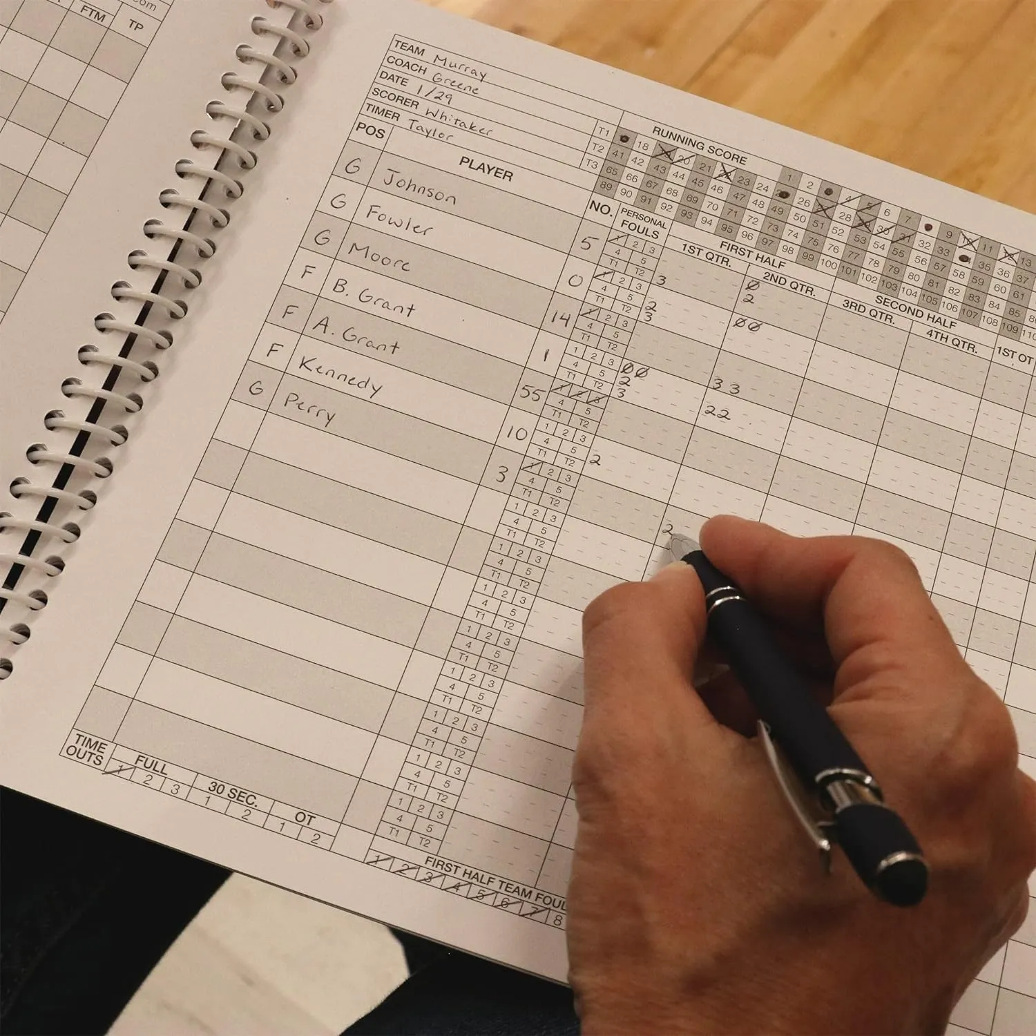 Murray Sporting Goods Basketball Scorebook - 35 Games