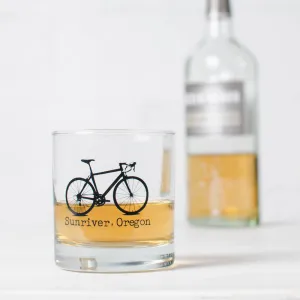 Name Drop Bicycle Rocks Glass - Set of 6