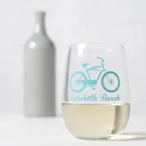 Name Drop Bicycle Wine Glasses - Set of 6