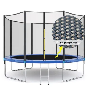 New in box! Wayfair Kids 12 Ft Trampoline with safety enclosure & Ladder by PINGKDBIF INC. (PLEASE NOTE: MISSING: 40 Springs-can buy off of amazon) Retails 770 