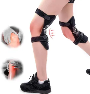 New Knee Power Booster, Powerknee Joint Support Knee Brace, Powerlift Support Knee Pads, Knee Protection Booster with Powerful Rebound Spring Force for Gym Sport Running Climbing