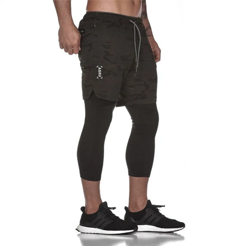 New Men's Fitness Tight Elastic Quick-drying Running Pants