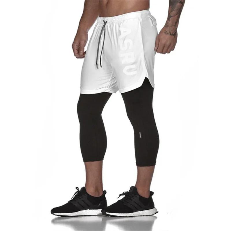 New Men's Fitness Tight Elastic Quick-drying Running Pants