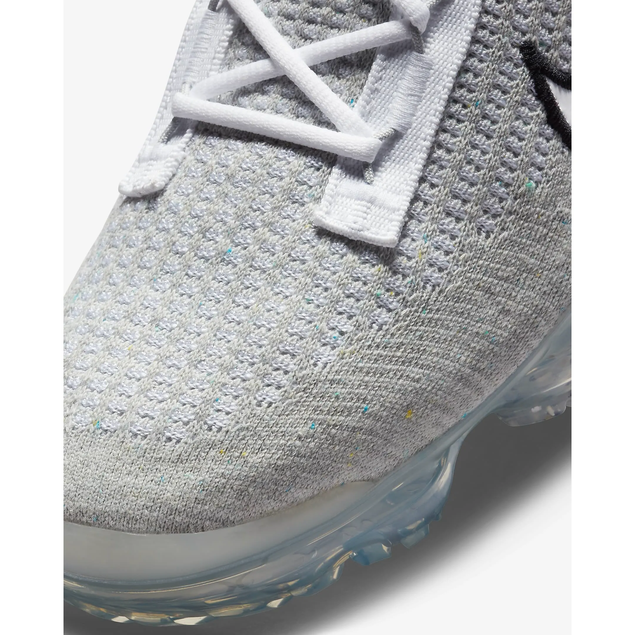 Nike Men's Air VaporMax 2021 FK Shoes - White / Black / Metallic Silver